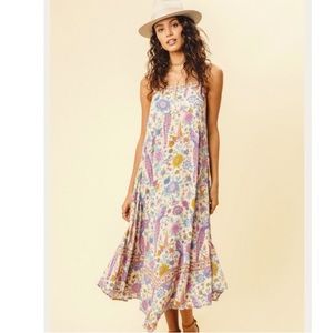 KEEPING FOR NOW 💟 SPELL CHAMOMILE LOVEBIRD MIDI DRESS